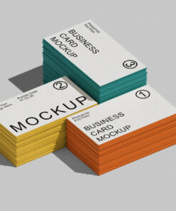 32pt painted edge business cards with vibrant colored edges