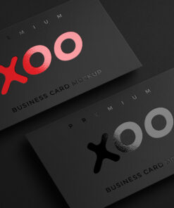 16pt spot UV business cards with matte lamination finish